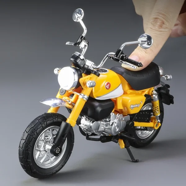 1:12 Monkey 125 Alloy Sports Motorcycle Model Diecast Street Racing Motorcycle with Simulation Sound and Light - Image 5