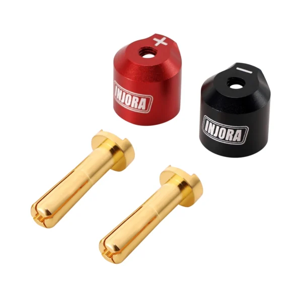 INJORA Heatsink Bullet Plug Grips with 4mm 5mm Bullets - Image 2