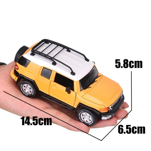 1/32  Cruiser FJ  Car Model Diecast Alloy SUV Off Road  Pull Back Sound & Light - Image 6