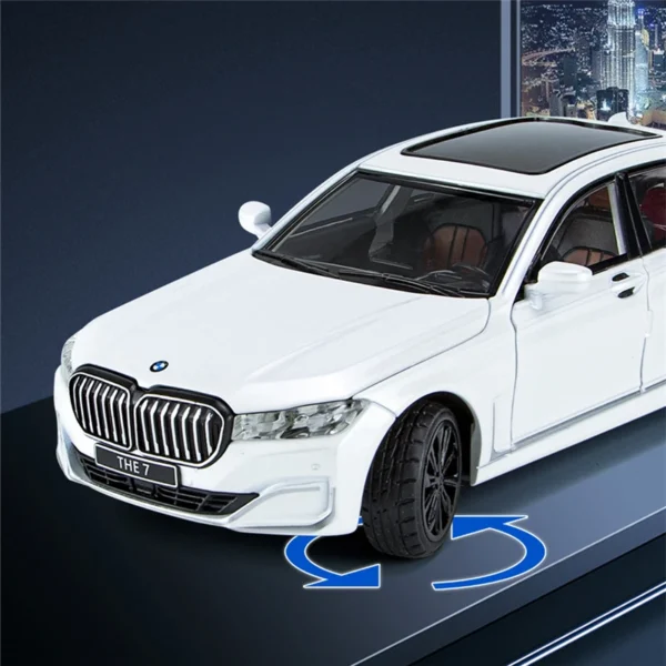 1/24 7 Series 760 LI Alloy Car Model Diecasts Metal  Car Model Simulation Sound and Light - Image 6