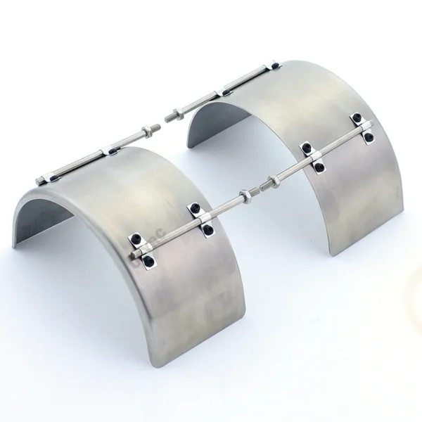 2pcs Stainless Steel Tire Fender Upgrade for 1/14 Tamiya RC Dump Truck SCANIA 770S