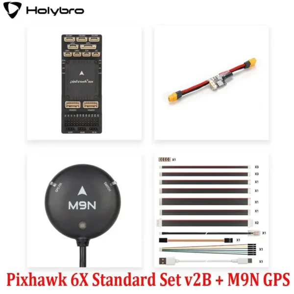 [v2B Standard Set M9N] HolyBro Pixhawk 6X (ICM-45686) Flight Controller