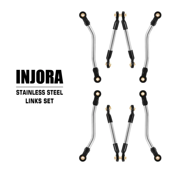 INJORA Stainless Steel High Clearance Chassis Links  1/24 FMS FCX24M - Image 4