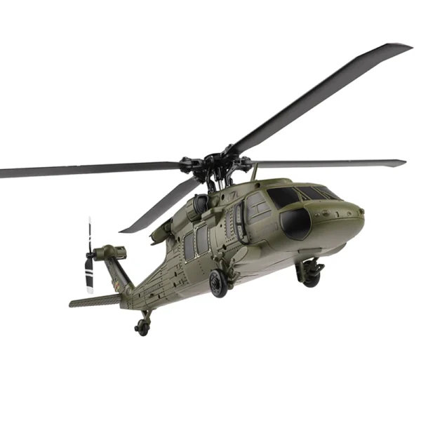 Pre-Order Xk K170 UH-60L 2.4G 4CH 6-Axis Gyro Brushless Motor Military Green RC Helicopter RTF - Image 4