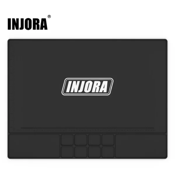 INJORA Silicone Work Mat Pit Mat  1/10 RC Car (600x450mm)