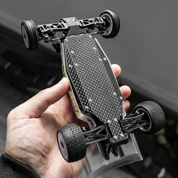 INJORA Carbon Fiber Chassis  1/24 Buggy Losi Micro-B (8g) - Image 6