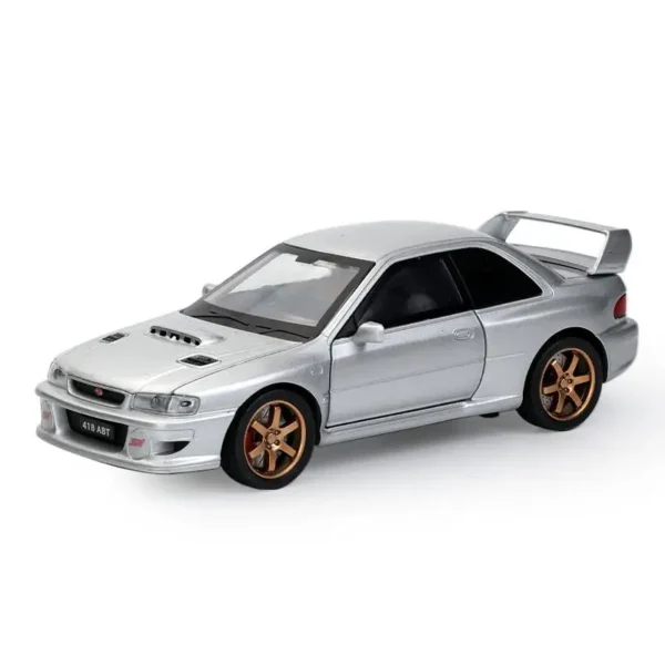 1:32 JDM Subaru Impreza STI WRX Alloy Car Model Sound and Light Pull Back   Collectibles - Image 6