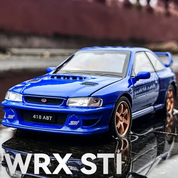 1:32 JDM Subaru Impreza STI WRX Alloy Car Model Sound and Light Pull Back   Collectibles