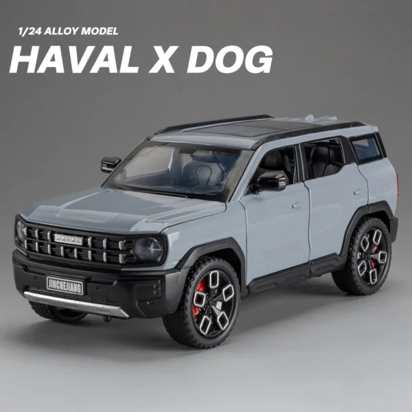 1:24 Scale Haval Kugou SUV Great Wall Motor Alloy Muscle Car Model with Sound and Light Collectible Toy - Image 4