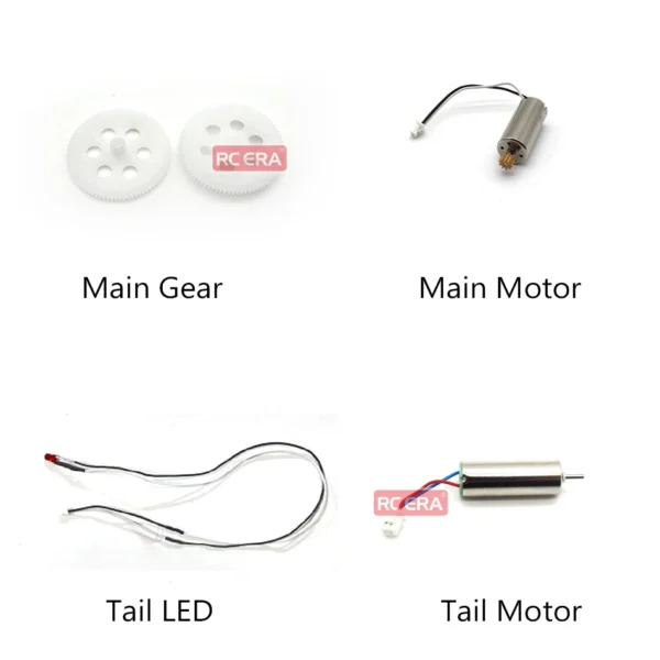 [Kit 04] RC ERA C138 Bell 206 RC Helicopter Parts Fuselage Body Blade Grip Tail Rotor Motor Landing Skid Upgrade Transmitter