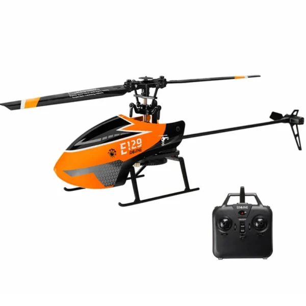 Eachine e129 2.4g 4ch 6-axis gyro altitude hold flybarless rc helicopter rtf with 3 battery