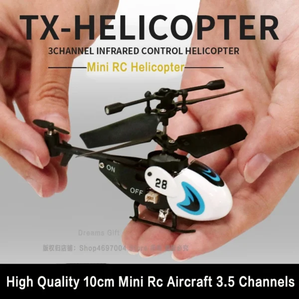 Mini RC Helicopter Aircraft Radio Controlled Plane Quadrocopter - Image 2