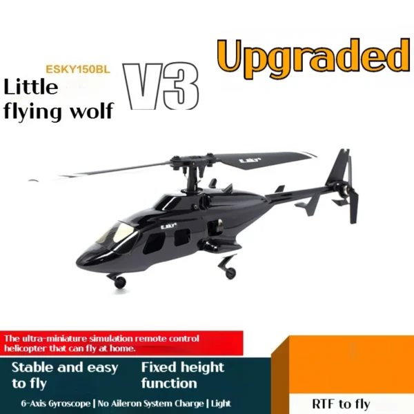 Esky 150BL RC Helicopter Little Wolf V3 Mini Drone Outdoor