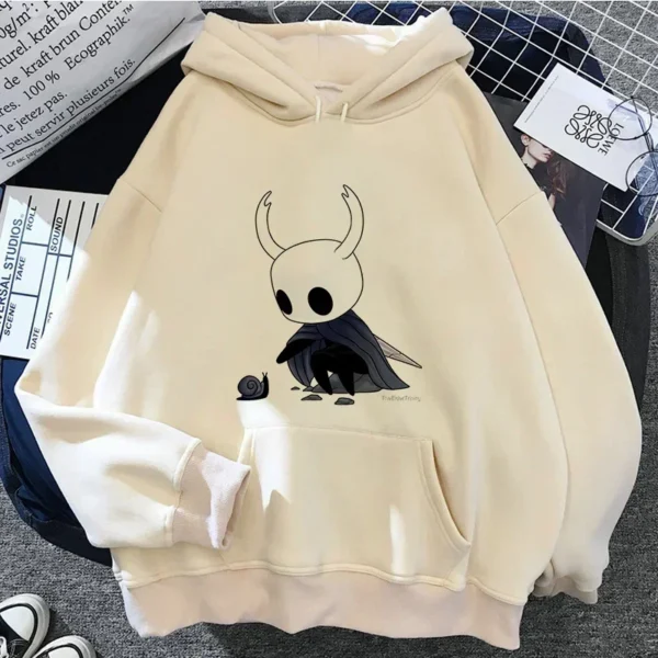 Hollow Knight Hoodies Men Korea Ulzzang Grunge Y2k Aesthetic Fmale Autumn and Winter Pullover Hoddies Graphic Streetwear - Image 3