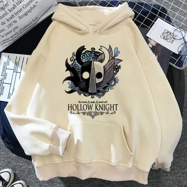 Hollow Knight Hoodies Men Korea Ulzzang Grunge Y2k Aesthetic Fmale Autumn and Winter Pullover Hoddies Graphic Streetwear - Image 4