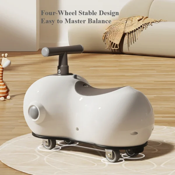 Baby Peanut Twist Car Infant Scooter Walker Sound Light Silent Wheel - Image 2