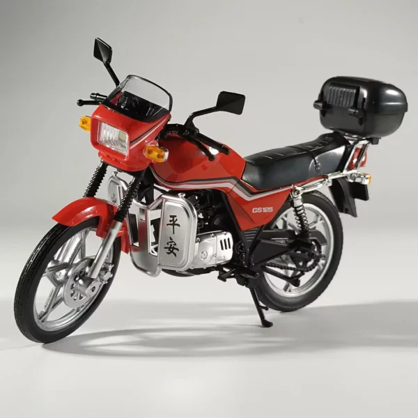 1:12 SUZUKI GS125 King Classic Motorcycle Diecast Model with Sound Light Retro Hobby - Image 6