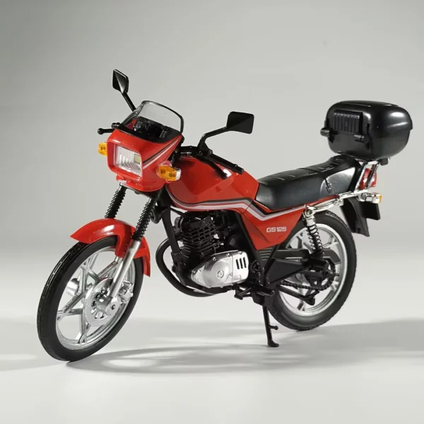 1:12 SUZUKI GS125 King Classic Motorcycle Diecast Model with Sound Light Retro Hobby - Image 5