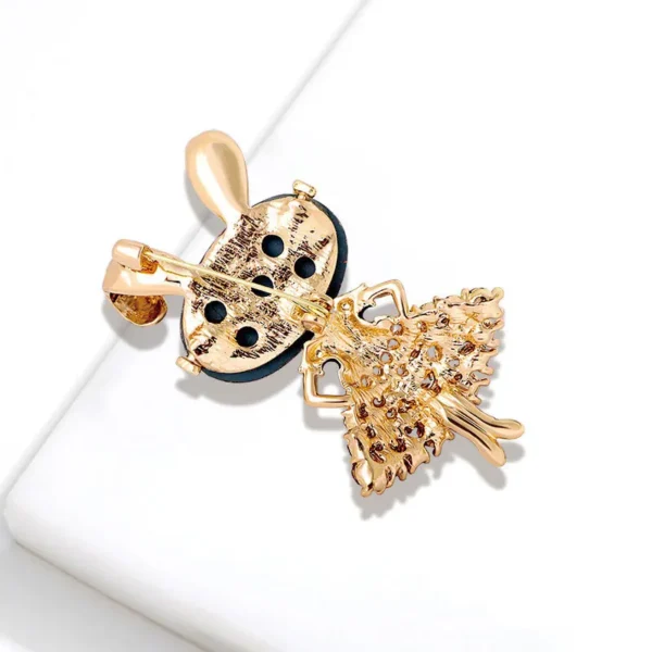 Rhinestone Rabbit Brooches  Women Sparkling Beauty Animal Charm Bunny Casual 2 Colors Brooch Pins Jewelry - Image 4