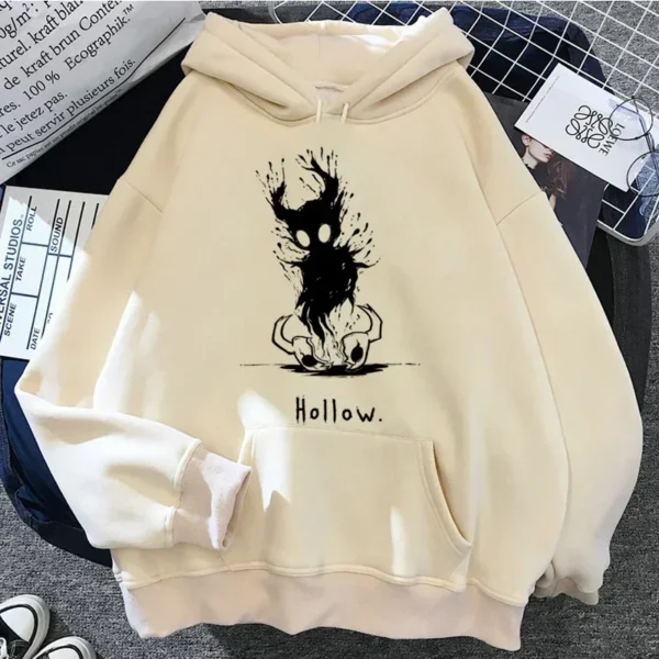 Hollow Knight Hoodies Men Korea Ulzzang Grunge Y2k Aesthetic Fmale Autumn and Winter Pullover Hoddies Graphic Streetwear - Image 6