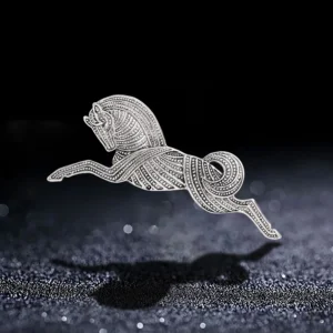 Wuli&baby Vintage Metal Running Horse Brooch Pins Trendy Fashion Women Brooches   2021 - Image 5