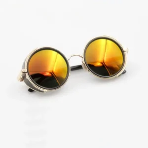 HELLSING Anime Alucard Vampire Hunter Tailored Cosplay Glasses Orange Sunglasses Props - Image 2