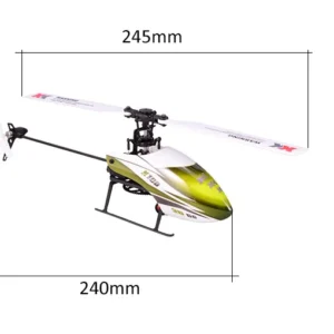 High Quality Wltoys XK K100 6CH 3D 6G System Single Paddle RC Helicopter BNF Aircraft Drone - Image 3