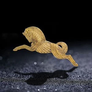 Wuli&baby Vintage Metal Running Horse Brooch Pins Trendy Fashion Women Brooches   2021 - Image 4