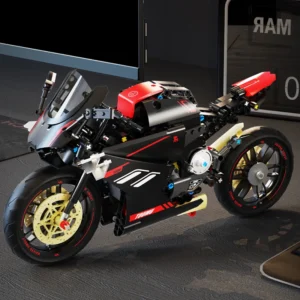 DAT V4 Heavy Motorcycle Sports car Building block model ornament Originality Puzzle assembly - Image 3