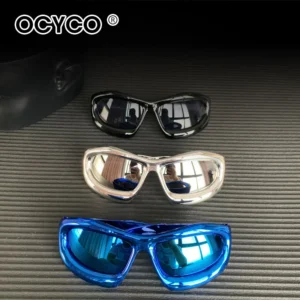Cool Exaggerated Glasses Future Science And Technology Sense Skiing Big Frame Sunglasses Dazzling Men And Womean - Image 2