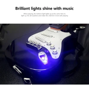 Children-size Electric Guitar Attracts Children Attention 4 String Guita Beginners' Level Guitar Puzzle And Musical Instruments - Image 4