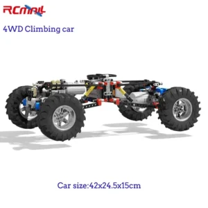 4WD Climbing Car Off-road Front Suspension System MOC Parts Kits 23798 15038 Tyre Compatible with LEGOed - Image 3