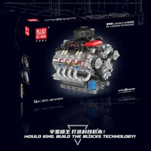 Mould King 10171 LSX454 V8 Engine Motorized Simulation Model Electrically Drive Building Blocks Technical Car Parts - Image 6