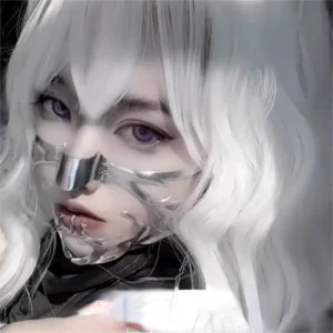 Exaggerate Cyberpunk Luxury Women Mask Fashion Metal Chain Nose Face Ornament Trendy Jewelry Masquerade - Image 2
