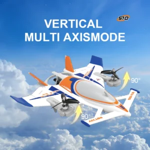 QIDI570 2.4G RC Aircraft Brushless Motor 3-Axis Vector Aircraft 8-Channel Fixed-Wing Aircraft Model - Image 3