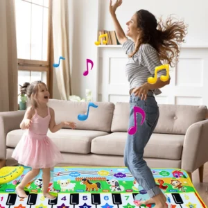 Piano Mat for Kids Children Fitness Keyboard Play Music Carpet Toddlers Music Instrument Toys Educational Toys Gift for Girl Boy - Image 2