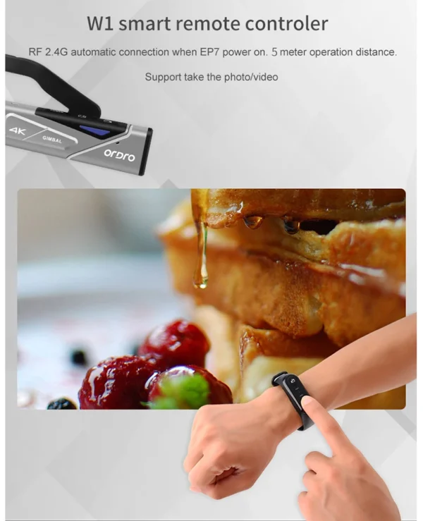 Ordro EP7 Digital Camera Head Wearable Vlog Camcorder 4K 60FPS with RC  YouTube Videos - Image 5