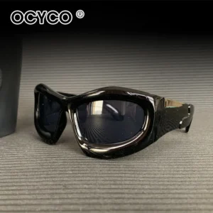 Cool Exaggerated Glasses Future Science And Technology Sense Skiing Big Frame Sunglasses Dazzling Men And Womean - Image 4