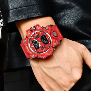 FOXBOX Waterproof Watches  Men Luxury Sport Chronograph Alarm Wristwatch Military Quartz Clock Digital Male Watch Student - Image 5