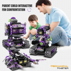 Technical Intelligent 3-in-1 Robot APP RC Bricks Building Blocks Programming       Educational Set - Image 6