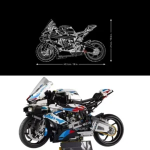 New Motorcycle Building Bocks Simulation Motorcycle Model  Assembly Model Difficult   Educational Creature - Image 4