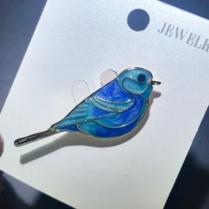 Wuli&baby Exquisite Bird Brooches Pins  Women Unisex 2-color Beautiful Enamel Bird Animal Party Office Brooch Pins - Image 5