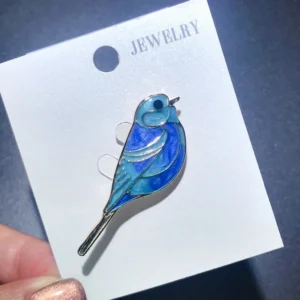 Wuli&baby Exquisite Bird Brooches Pins  Women Unisex 2-color Beautiful Enamel Bird Animal Party Office Brooch Pins - Image 6