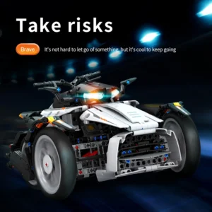 1228Pcs City Technical APP RC Locomotive Motorcycle Building Block MOC Motorbike Bricks Model - Image 4