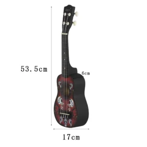 IRIN 21 Inch Ukulele 4 Strings Guitar Colourful Hawaiian Mini Guitarra Ukulele Stringed Instrument for Kids Adult Beginners - Image 3