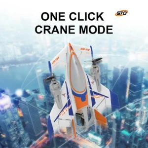 QIDI570 2.4G RC Aircraft Brushless Motor 3-Axis Vector Aircraft 8-Channel Fixed-Wing Aircraft Model - Image 4