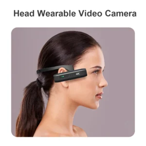 4K/30FPS Head Mounted Camera Wearable WiFi Video Camera Camcorder 120°Wide Angle Lens Anti-shake Built-in Battery APP Control - Image 2