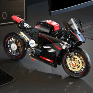 DAT V4 Heavy Motorcycle Sports car Building block model ornament Originality Puzzle assembly - Image 5