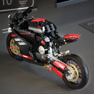 DAT V4 Heavy Motorcycle Sports car Building block model ornament Originality Puzzle assembly - Image 4