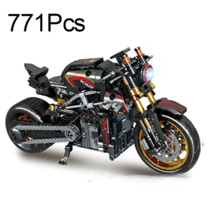 MOC City Technical Super Motorcycle Racing Motorbike Model Building Block  Locomotive Brick - Image 6